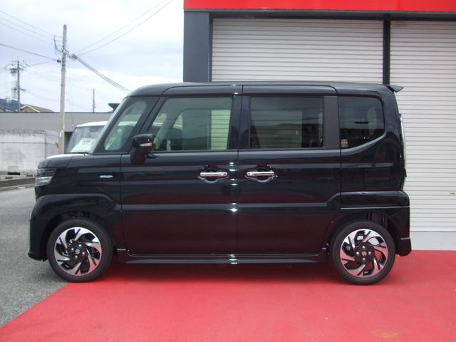 スペーシアカスタム ハイブリッドXS 届出済未使用車 両側パワースライドドア スズキセーフティーサポート ステアリングヒーター シートヒーター フルLEDヘッドライト(4枚目)