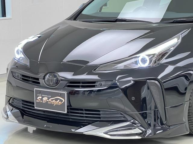 プリウス Ｓ　ガングリップコンビハンドル／１９インチＡＷ／バックカメラ／ビルトインＥＴＣ／クルーズコントロール／車線逸脱警報／トヨタセーフティセンス／Ｂｌｕｅｔｏｏｔｈ接続／エアロ／スモーク／ローダウン／イカリング（45枚目）