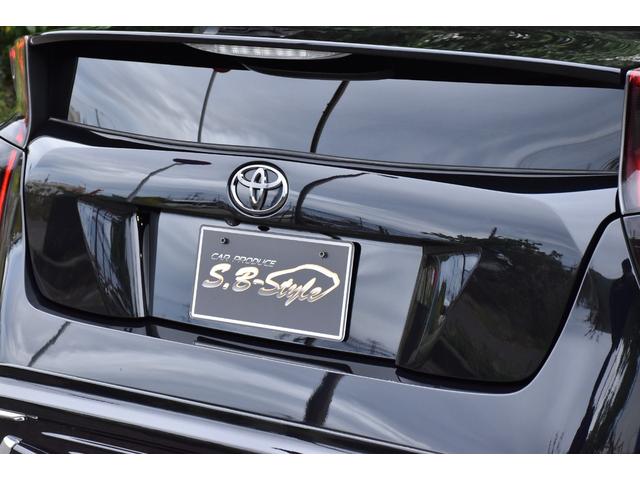 プリウス S バックカメラ/ビルトインETC/Bluetooth接続/フォグランプ/アルミホイール/ガングリップコンビハンドル/エアロ/イカリング/スモークテール/キーレス連動ドアミラー/ローダウン/AUTOライト(43枚目)