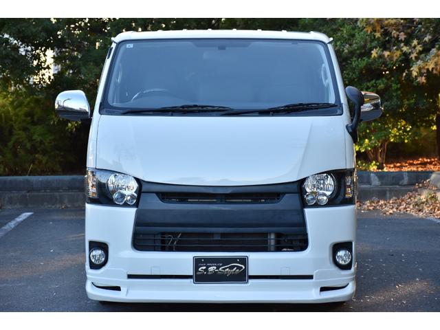 ハイエースバン ロングDX 車中泊/助手席エアバック/ETC/バッドフェイス/シートカバー/ガングリップコンビハンドル/両側スライドドア/ローダウン/6人乗り/エアロ/社外ヘッドライト/スモークテール/LED/PW/キーレス(10枚目)