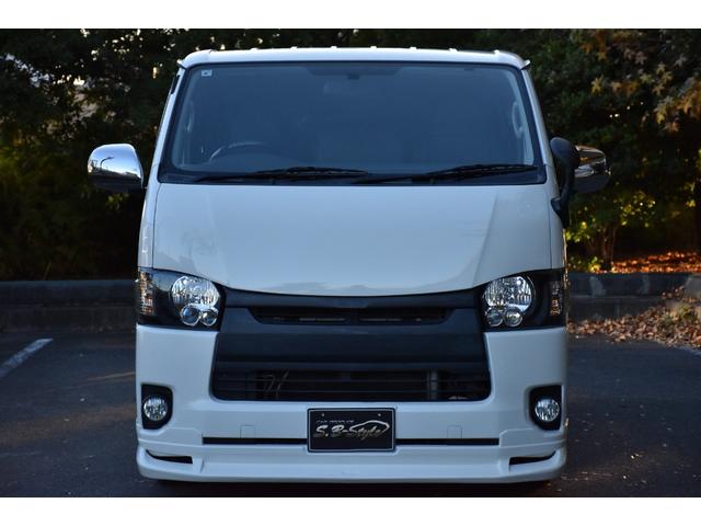 ハイエースバン ロングDX 車中泊/助手席エアバック/ETC/バッドフェイス/シートカバー/ガングリップコンビハンドル/両側スライドドア/ローダウン/6人乗り/エアロ/社外ヘッドライト/スモークテール/LED/PW/キーレス(11枚目)