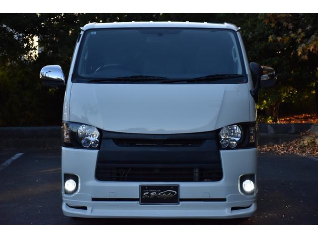ハイエースバン ロングDX 車中泊/助手席エアバック/ETC/バッドフェイス/シートカバー/ガングリップコンビハンドル/両側スライドドア/ローダウン/6人乗り/エアロ/社外ヘッドライト/スモークテール/LED/PW/キーレス(12枚目)
