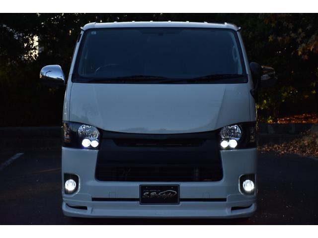 ハイエースバン ロングDX 車中泊/助手席エアバック/ETC/バッドフェイス/シートカバー/ガングリップコンビハンドル/両側スライドドア/ローダウン/6人乗り/エアロ/社外ヘッドライト/スモークテール/LED/PW/キーレス(13枚目)