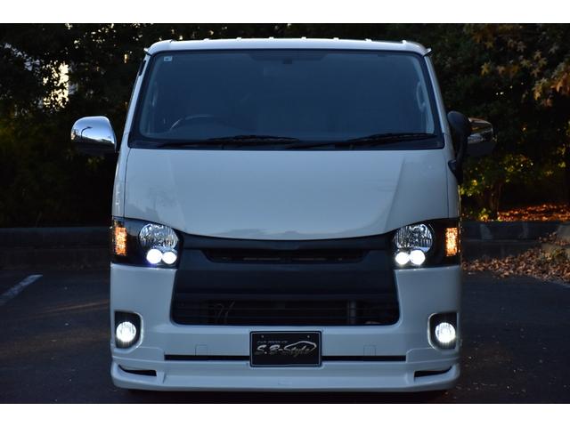 ハイエースバン ロングDX 車中泊/助手席エアバック/ETC/バッドフェイス/シートカバー/ガングリップコンビハンドル/両側スライドドア/ローダウン/6人乗り/エアロ/社外ヘッドライト/スモークテール/LED/PW/キーレス(14枚目)