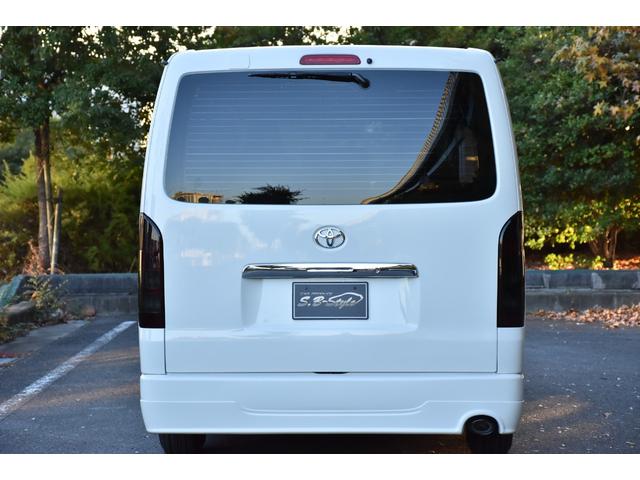 ハイエースバン ロングDX 車中泊/助手席エアバック/ETC/バッドフェイス/シートカバー/ガングリップコンビハンドル/両側スライドドア/ローダウン/6人乗り/エアロ/社外ヘッドライト/スモークテール/LED/PW/キーレス(15枚目)