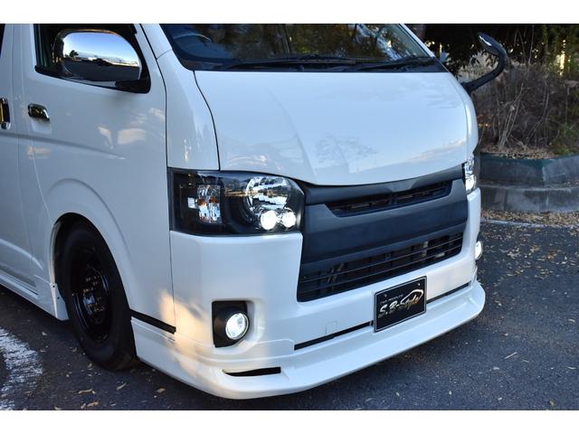 ハイエースバン ロングDX 車中泊/助手席エアバック/ETC/バッドフェイス/シートカバー/ガングリップコンビハンドル/両側スライドドア/ローダウン/6人乗り/エアロ/社外ヘッドライト/スモークテール/LED/PW/キーレス(26枚目)