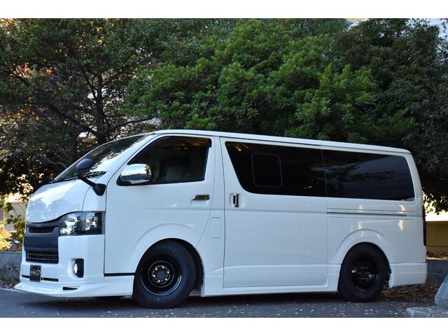 ハイエースバン ロングDX 車中泊/助手席エアバック/ETC/バッドフェイス/シートカバー/ガングリップコンビハンドル/両側スライドドア/ローダウン/6人乗り/エアロ/社外ヘッドライト/スモークテール/LED/PW/キーレス(72枚目)