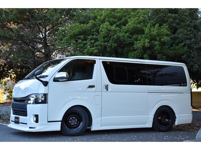 ハイエースバン ロングDX 車中泊/助手席エアバック/ETC/バッドフェイス/シートカバー/ガングリップコンビハンドル/両側スライドドア/ローダウン/6人乗り/エアロ/社外ヘッドライト/スモークテール/LED/PW/キーレス(74枚目)