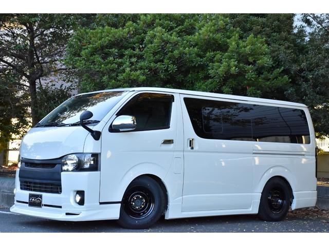 ハイエースバン ロングDX 車中泊/助手席エアバック/ETC/バッドフェイス/シートカバー/ガングリップコンビハンドル/両側スライドドア/ローダウン/6人乗り/エアロ/社外ヘッドライト/スモークテール/LED/PW/キーレス(76枚目)