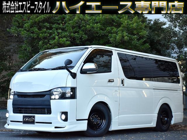 ハイエースバン ロングDX 車中泊/助手席エアバック/ETC/バッドフェイス/シートカバー/ガングリップコンビハンドル/両側スライドドア/ローダウン/6人乗り/エアロ/社外ヘッドライト/スモークテール/LED/PW/キーレス(80枚目)