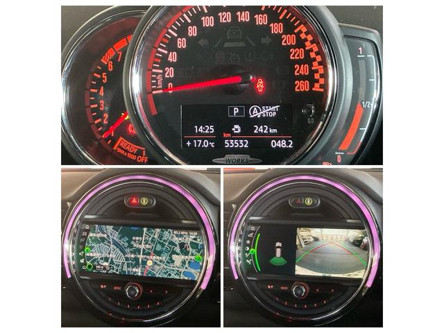 MINI ジョンクーパーワークス クラブマン 衝突被害軽減ブレーキ 純正ナビ バックカメラ ドラレコ 純正ミラー一体型ETC 純正19インチアルミホイール シートヒーター アクティブクルーズコントロール パドルシフト(5枚目)