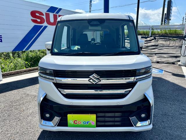 スペーシアカスタム ハイブリッドＸＳ　純正９インチメモリーナビ・スマホ接続・Ｂｌｕｅｔｏｏｔｈ　全方位カメラ　フルセグＴＶ　両側電動スライドドア　マルチユースフラップ　前席シートヒーター　ステアリングヒーター　リアスリムサーキュレーター（2枚目）