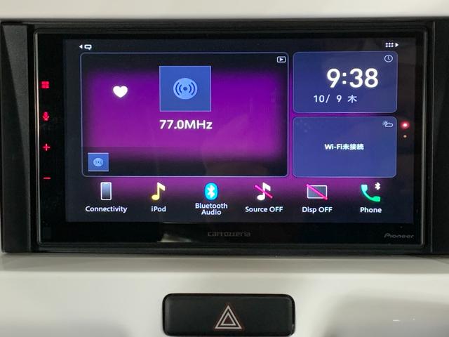 ハスラー Ｇ　カロッツエリアディスプレイオーディオ　バックカメラ　ＥＴＣ　ＢＴ　アイドリングストップ　ＬＥＤヘッドライト　前席シートヒーター　オートライト　マット・バイザー　フロントセンターアームレスト（6枚目）