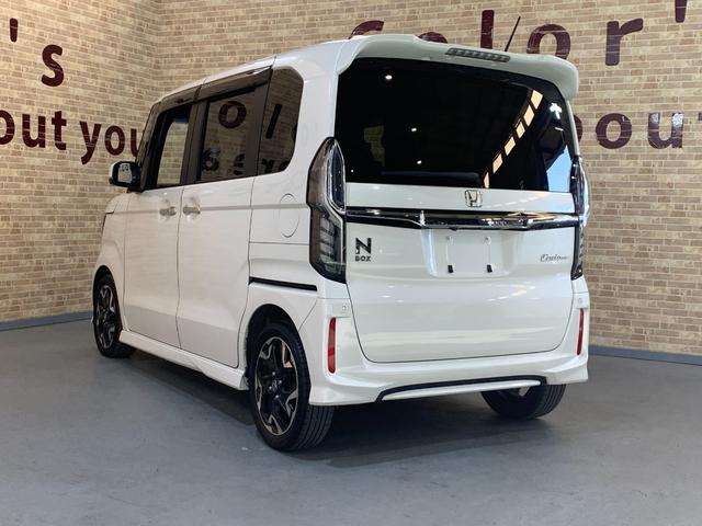 N-BOXカスタム G・Lターボホンダセンシング ETC ホンダセンシング クルーズコントロール ハーフレザーシート パドルシフト ステアリングスイッチ オートライト シーケンシャルパターンランプ  USB充電ソケット LEDヘッドライト(47枚目)