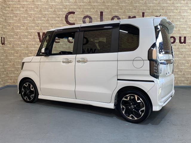 N-BOXカスタム G・Lターボホンダセンシング ETC ホンダセンシング クルーズコントロール ハーフレザーシート パドルシフト ステアリングスイッチ オートライト シーケンシャルパターンランプ  USB充電ソケット LEDヘッドライト(48枚目)