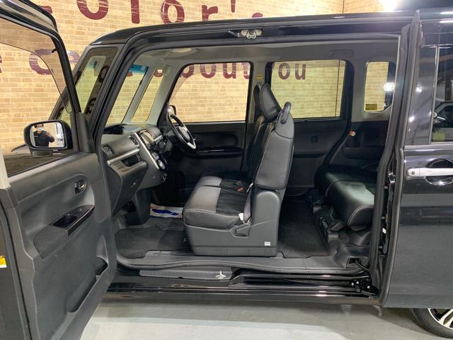 タント カスタムRS トップエディションSAII 純正SDナビ フルセグTV バックカメラ ETC 両側パワースライドドア 革巻きステアリング ステアリングスイッチ オートライト ハーフレザーシート リアロールサンシェード フロントイルミネーション(32枚目)