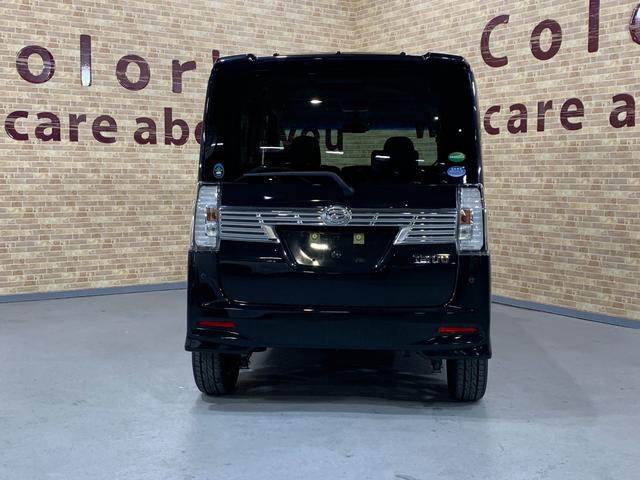 タント カスタムRS トップエディションSAII 純正SDナビ フルセグTV バックカメラ ETC 両側パワースライドドア 革巻きステアリング ステアリングスイッチ オートライト ハーフレザーシート リアロールサンシェード フロントイルミネーション(48枚目)