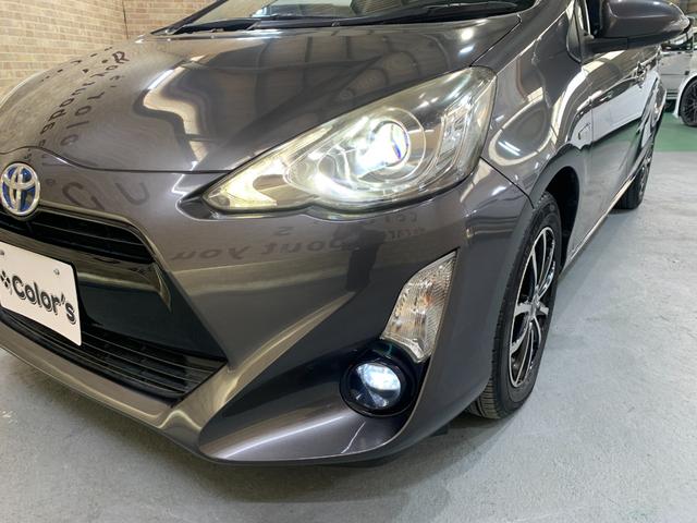 アクア Ｇブラックソフトレザーセレクション　純正９インチＳＤナビ　フルセグ　ビルトインＥＴＣ　プロジェクターヘッドライト　ＬＥＤヘッドライト　クルーズコントロール　前席シートヒータ　フォグランプ　社外アルミホイール　バックカメラ（28枚目）