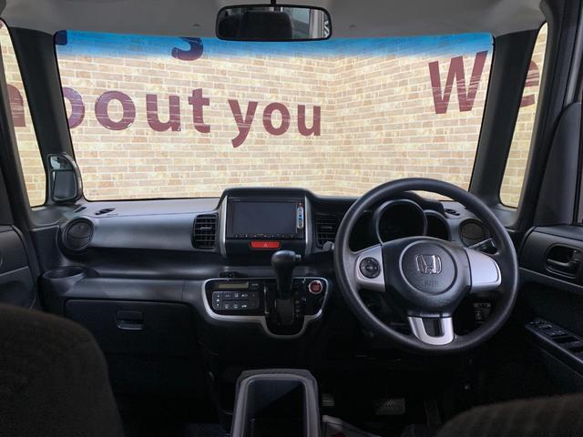 N-BOX G SSパッケージ 純正SDナビ ワンセグテレビ バックカメラ 左側パワースライドドア ハロゲンヘッドライト ステアリングスイッチ オートライト フロントフォグランプ ヘッドライトレベライザー 電動格納式ドアミラー(4枚目)