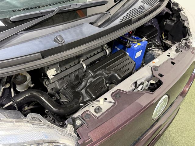 ムーヴキャンバス Ｘ　ＳＡＩＩ　保証付　修復歴無　ＥＴＣ　Ｂカメラ　衝突被害軽減Ｂ　ＥＳＣ　オートライト　Ｐスタ　Ａストップ　ナビＴＶ　ＢＴ　ＤＶＤ　オートエアコン　スマートキー　電格ミラー　レベライザー　両側スライド　ベンチシート（76枚目）