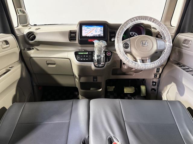 N-BOX G 保証付き 修復歴無 ETC Bカメラ フルセグナビ BT DVD CTBA ESC Pスタート Aストップ AAC スマートキー 電格ミラー 革調シートカバー シートハイトアジャスター あんしんPKG(6枚目)