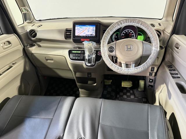 N-BOX G 保証付き 修復歴無 ETC Bカメラ フルセグナビ BT DVD CTBA ESC Pスタート Aストップ AAC スマートキー 電格ミラー 革調シートカバー シートハイトアジャスター あんしんPKG(61枚目)