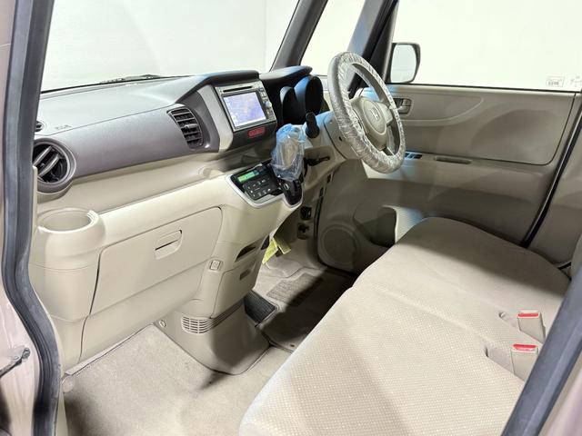 N-BOX G・Lパッケージ 保証付き 修復歴無 Bカメラ 両側電動スライド 純正ナビ USB CD ESC プッシュスタート アイドリングストップ ステアリングスイッチ オートエアコン スマートキー 電動格納ミラー ベンチシート(50枚目)