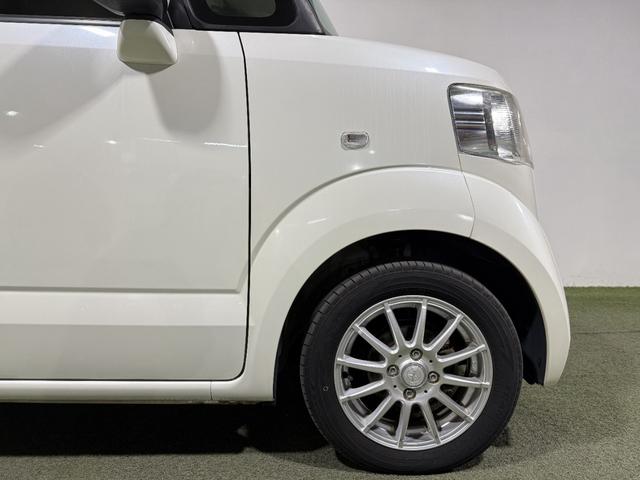 N-BOX G・Lパッケージ 保証付き 修復歴無 ETC PSD フルセグナビTV DVD CD ESC Pスタート アイドリングストップ ステリモ オートエアコン スマートキー 社外14インチAW 電動格納ミラー レベライザー(22枚目)