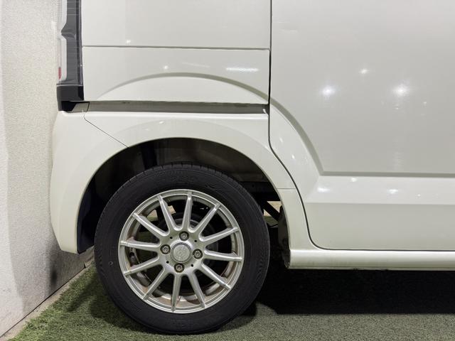 N-BOX G・Lパッケージ 保証付き 修復歴無 ETC PSD フルセグナビTV DVD CD ESC Pスタート アイドリングストップ ステリモ オートエアコン スマートキー 社外14インチAW 電動格納ミラー レベライザー(24枚目)