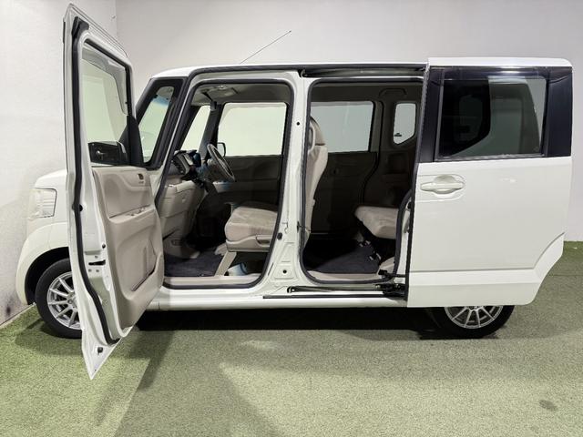 N-BOX G・Lパッケージ 保証付き 修復歴無 ETC PSD フルセグナビTV DVD CD ESC Pスタート アイドリングストップ ステリモ オートエアコン スマートキー 社外14インチAW 電動格納ミラー レベライザー(48枚目)