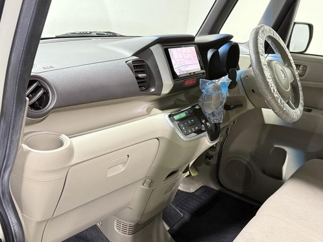 N-BOX G・Lパッケージ 保証付き 修復歴無 ETC PSD フルセグナビTV DVD CD ESC Pスタート アイドリングストップ ステリモ オートエアコン スマートキー 社外14インチAW 電動格納ミラー レベライザー(71枚目)