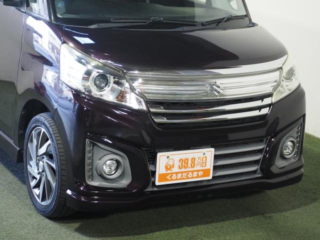 スペーシアカスタム XS 保証付き 修復歴無 DCBS 両PSD シートH HIDオートライト フォグ 衝突軽減B ESC レーンアシスト Pスタート Aストップ スマートキー 純正15AW Rサンシェード 黒革調シートカバー(16枚目)