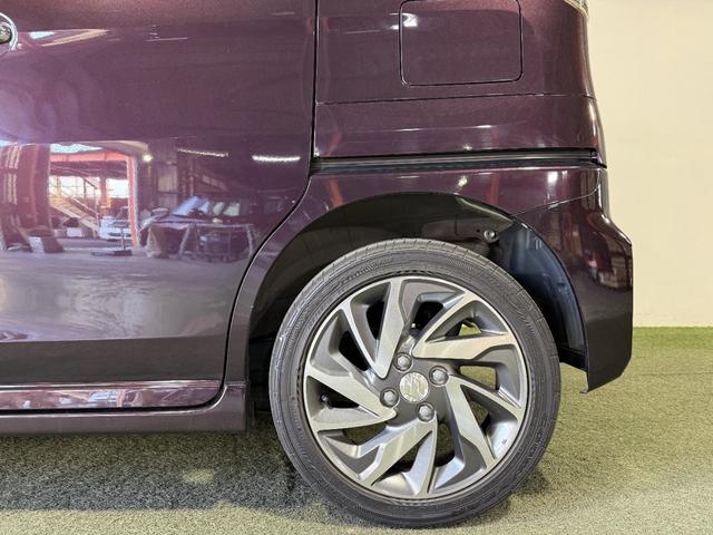 スペーシアカスタム XS 保証付き 修復歴無 DCBS 両PSD シートH HIDオートライト フォグ 衝突軽減B ESC レーンアシスト Pスタート Aストップ スマートキー 純正15AW Rサンシェード 黒革調シートカバー(47枚目)