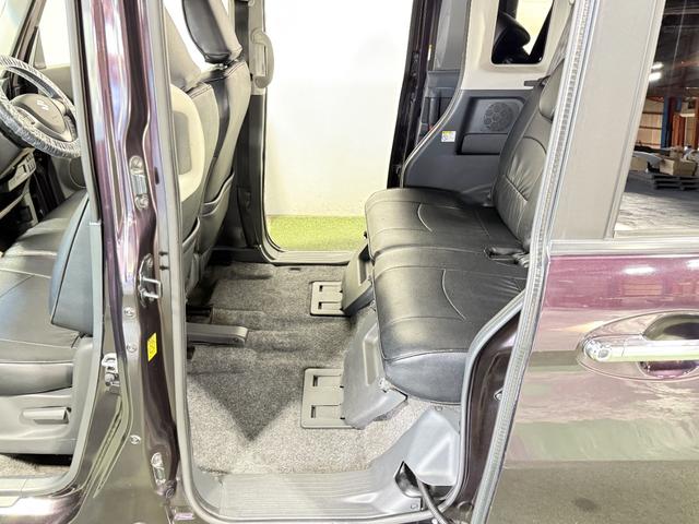 スペーシアカスタム XS 保証付き 修復歴無 DCBS 両PSD シートH HIDオートライト フォグ 衝突軽減B ESC レーンアシスト Pスタート Aストップ スマートキー 純正15AW Rサンシェード 黒革調シートカバー(57枚目)