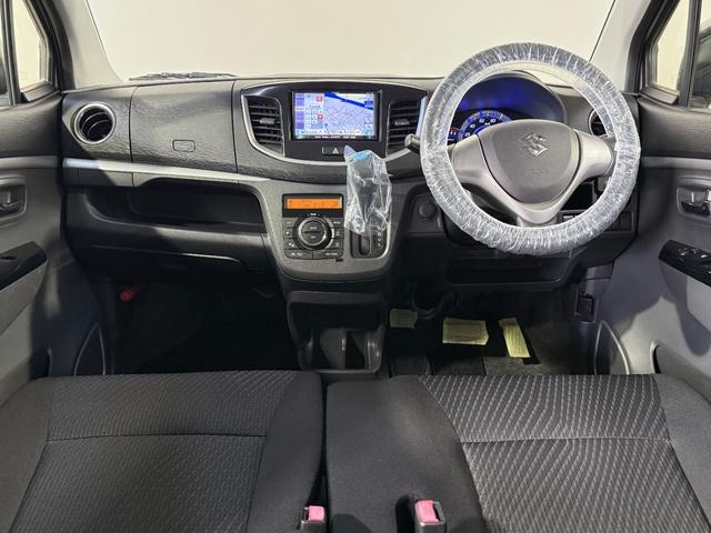 ワゴンＲスティングレー Ｘ　保証付き　修復歴無　ナビＴＶ　ＣＤ　Ｐスタート　ＨＩＤヘッド　フォグ　オートライト　純正１４インチＡＷ　アイドリングストップ　オートエアコン　スマートキー　ウィンカーミラー　ベンチシート　フルフラット（6枚目）