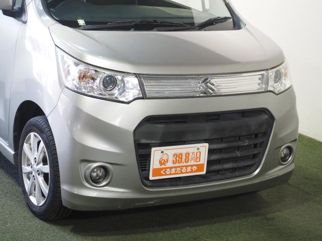 ワゴンＲスティングレー Ｘ　保証付き　修復歴無　ナビＴＶ　ＣＤ　Ｐスタート　ＨＩＤヘッド　フォグ　オートライト　純正１４インチＡＷ　アイドリングストップ　オートエアコン　スマートキー　ウィンカーミラー　ベンチシート　フルフラット（16枚目）