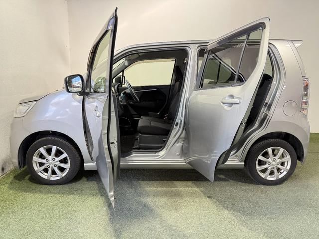 ワゴンＲスティングレー Ｘ　保証付き　修復歴無　ナビＴＶ　ＣＤ　Ｐスタート　ＨＩＤヘッド　フォグ　オートライト　純正１４インチＡＷ　アイドリングストップ　オートエアコン　スマートキー　ウィンカーミラー　ベンチシート　フルフラット（50枚目）