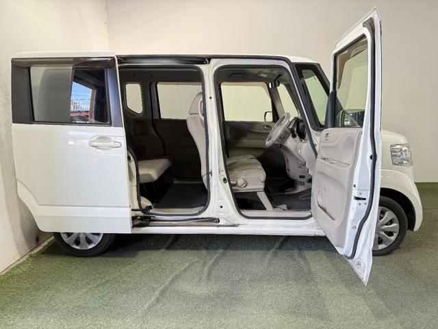 N-BOX G 保証付き 修復歴無 Bカメラ メモリーナビ Bluetooth 横滑り防止 Pスタート アイドリングストップ オートエアコン スマートキー 電動格納ミラー レベライザー ベンチシート 両側スライドドア(25枚目)