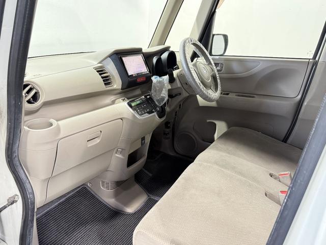 N-BOX G 保証付き 修復歴無 Bカメラ メモリーナビ Bluetooth 横滑り防止 Pスタート アイドリングストップ オートエアコン スマートキー 電動格納ミラー レベライザー ベンチシート 両側スライドドア(50枚目)