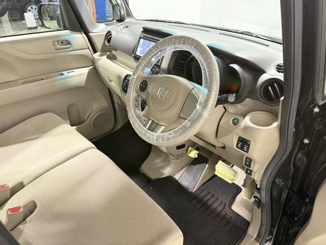 N-BOX G・Lパッケージ 保証付 修復歴無 ETC Bカメラ 両PSD ナビTV ESC Pスタート アイドリングストップ ステアリングスイッチ オートエアコン スマートキー モデューロ13インチAW 電格ミラー レベライザー(29枚目)