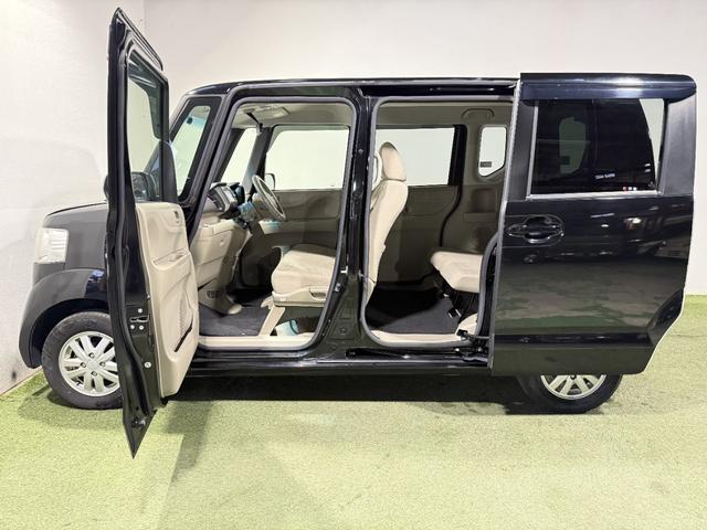 N-BOX G・Lパッケージ 保証付 修復歴無 ETC Bカメラ 両PSD ナビTV ESC Pスタート アイドリングストップ ステアリングスイッチ オートエアコン スマートキー モデューロ13インチAW 電格ミラー レベライザー(47枚目)