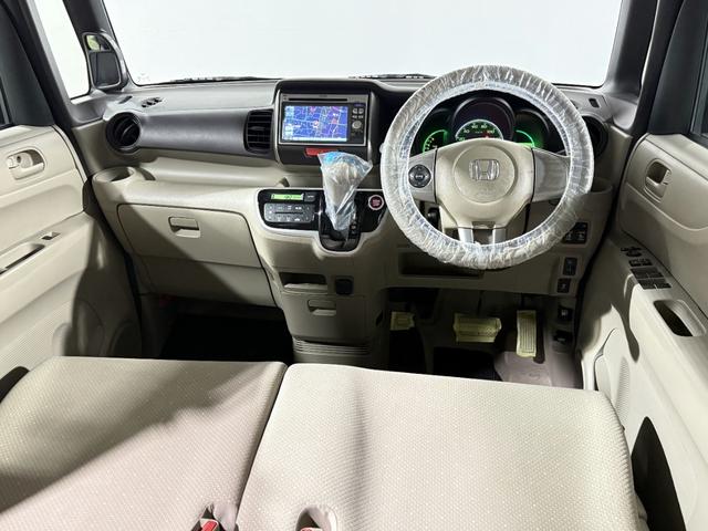 N-BOX G・Lパッケージ 保証付 修復歴無 ETC Bカメラ 両PSD ナビTV ESC Pスタート アイドリングストップ ステアリングスイッチ オートエアコン スマートキー モデューロ13インチAW 電格ミラー レベライザー(58枚目)