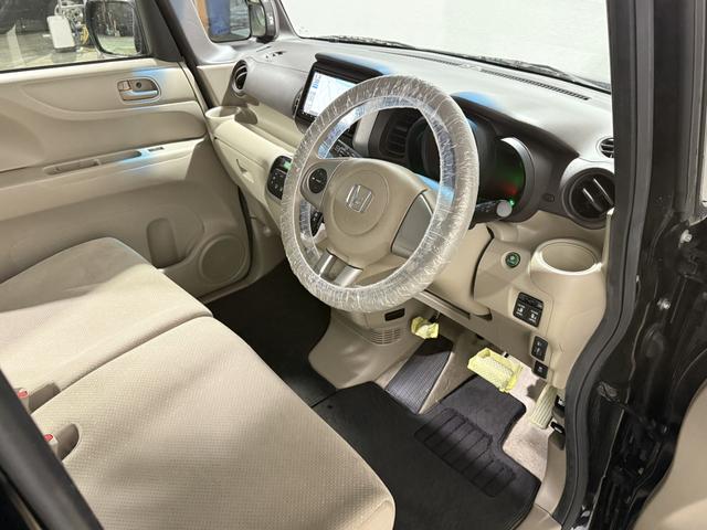 N-BOX G・Lパッケージ 保証付き 修復歴無 ETC Bカメラ 両PSD フルセグナビ BT DVD CD ESC Pスタート アイドリングストップ ステリモ AAC スマートキー 社外14インチAW 電格ミラー レベライザー(29枚目)