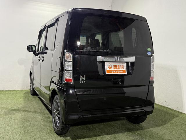 N-BOX G・Lパッケージ 保証付き 修復歴無 ETC Bカメラ 両PSD フルセグナビ BT DVD CD ESC Pスタート アイドリングストップ ステリモ AAC スマートキー 社外14インチAW 電格ミラー レベライザー(55枚目)