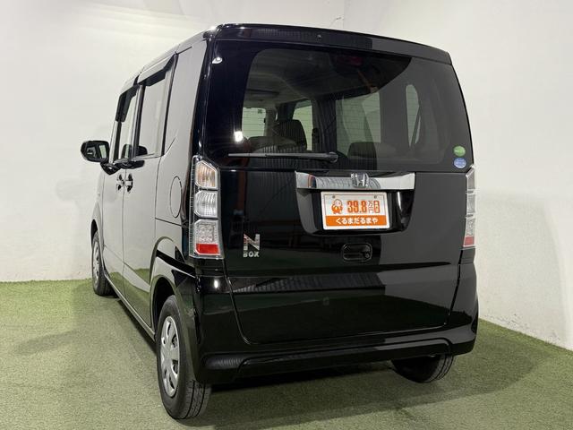 N-BOX G 保証付き 修復歴無 ETC フルセグナビTV DVD CD 横滑り防止 Pスタート アイドリングストップ スマートキー 電格ミラー レベライザー ベンチシート 両側スライド ナビ装着用スペシャルPKG(55枚目)