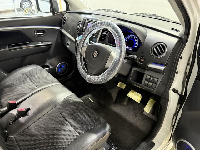 ワゴンＲスティングレー リミテッド　保証付　修復歴無　Ｂカメラ　Ｐスタート　ＨＩＤオートライト　フォグ　ハーフレザーシート　スマートキースペアキー付　純正１４インチＡＷ　ウィンカー付電格ミラー　ベンチシート　フルフラット　シートリフター（30枚目）