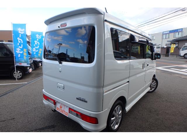 エブリイワゴン PZターボスペシャル 純正SDナビ Rカメラ 前後ドラレコ ETC シートカバー オーバーヘッドコンソール 衝突軽減ブレーキ 車線逸脱警報 横滑り防止装置 両側パワースライドドア 左側オートステップ フォグランプ(10枚目)