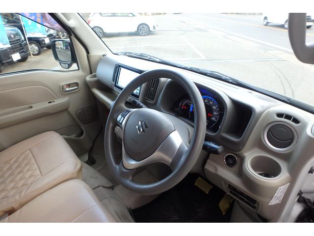 エブリイワゴン PZターボスペシャル 純正SDナビ Rカメラ 前後ドラレコ ETC シートカバー オーバーヘッドコンソール 衝突軽減ブレーキ 車線逸脱警報 横滑り防止装置 両側パワースライドドア 左側オートステップ フォグランプ(25枚目)