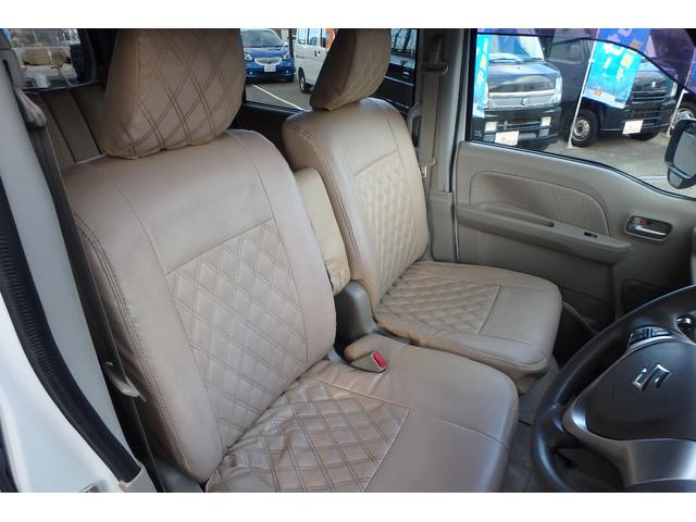 エブリイワゴン PZターボスペシャル 純正SDナビ Rカメラ 前後ドラレコ ETC シートカバー オーバーヘッドコンソール 衝突軽減ブレーキ 車線逸脱警報 横滑り防止装置 両側パワースライドドア 左側オートステップ フォグランプ(29枚目)