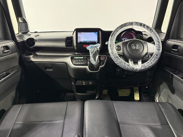 Ｎ－ＢＯＸ Ｇ・Ｌパッケージ　保証付き　修復歴無　ＥＴＣ　Ｂカメラ　ＰＳＤ　フルセグナビ　ＢＴ　ＤＶＤ　ＣＤ　ＥＳＣ　Ｐスタート　Ａストップ　ステリモ　ＡＡＣ　スマートキー　ウィンカー付電格ミラー　黒革調シートカバー　ベンチシート（6枚目）